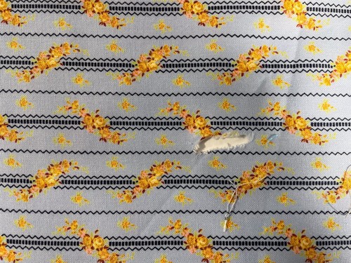 RJR Quilt Fabric Little Pretties Blue & Yellow Flowers 1 3/4 Yards - Picture 4 of 6