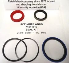 Replaces Agco Seal Kit 71511612 (2-3/4" Bore with 1-1/2" Rod) -  (Not OEM)