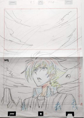 High School DxD Oversized Lot Animation Production Drawing Douga Genga: Issei -