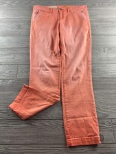 Pilcro and the Letterpress Hyphen Jeans Women's Size 28 Coral Straight Leg