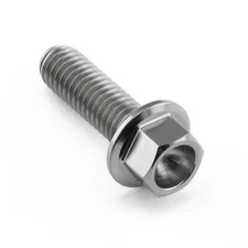 6MM Titanium Flanged Hex Head Bolts 10mm-100mm MADE IN USA