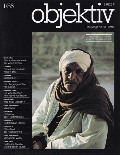 objektiv - 1/86 - Das Magazin für Filmer - gebraucht
