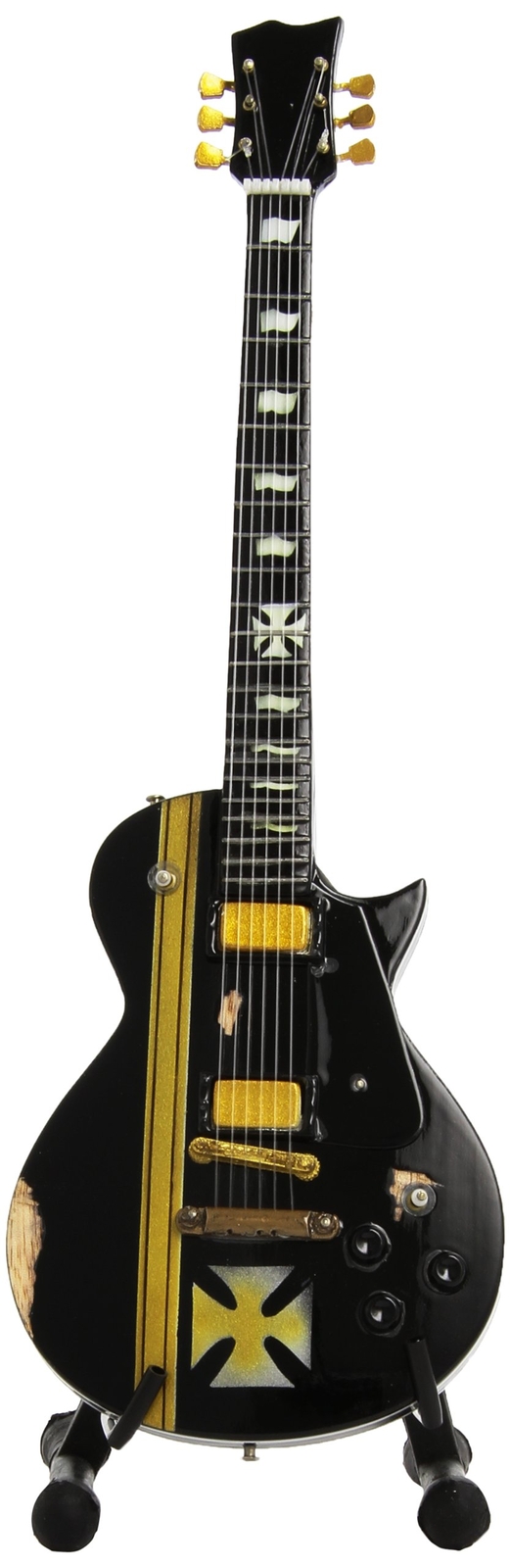 Metallica-Mini Chitarra Da Collezione Replica In Legno -Metallica - James  NUOVO