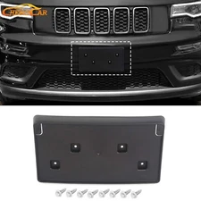 Front License Plate Bracket Holder Mount Stand for 2017-2023 JEEP GRAND CHEROKEE