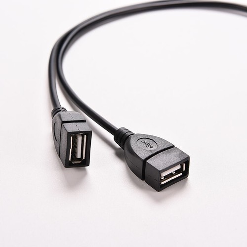 USB 2.0 A Male To 2 Dual-USB Female Y Splitter Hub Power OTG Adapters Cable Cord - Picture 10 of 11