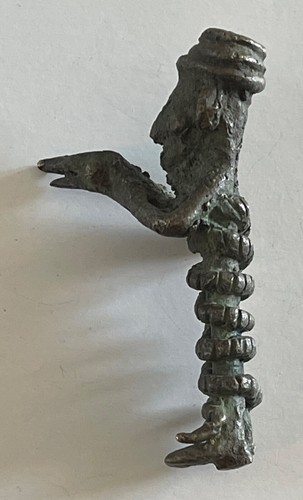 Petit bronze Cire Perdue Gan Burkina faso dresseur serpent - Photo 1 sur 5
