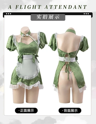 Sexy Lingerie Anime Girl Maid Cosplay Costume French Dress Waitress Party Outfit - Bild 17 von 26