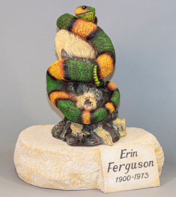 Snake Tree Memorial Urn Human Ash Holder Cremation Sculpture Unique Home Funeral