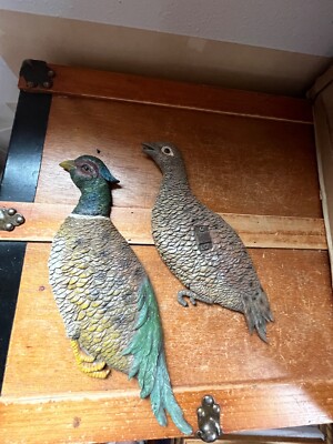 Rustic Heavy Resin Ring Necked Pheasant Grouse Wildfowl Cabin Hunting Shack Wall