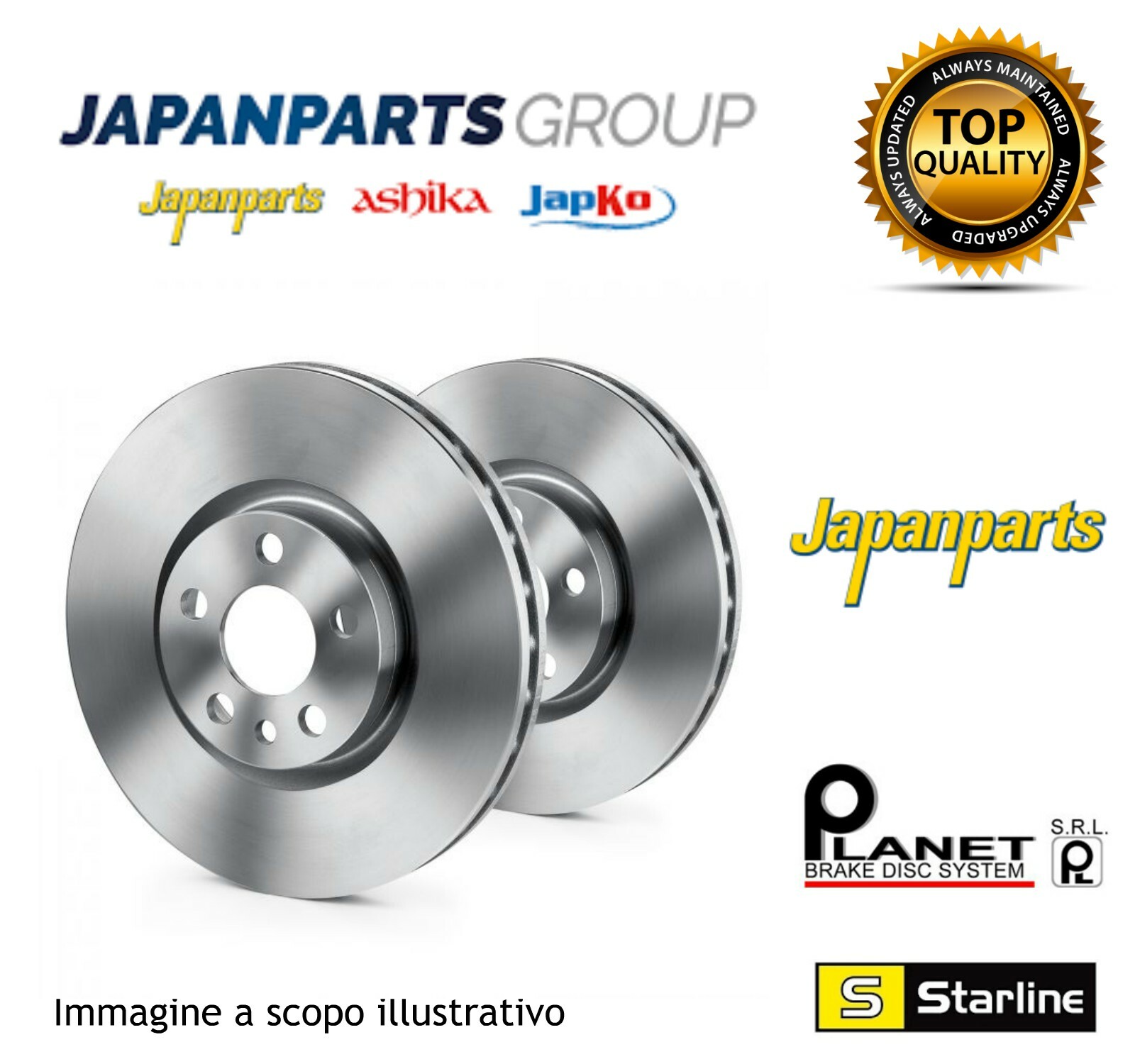 DP-100 JAPANPARTS Dischi freno NISSAN NAVARA (D40) 2.5 dCi 2005 kw 1