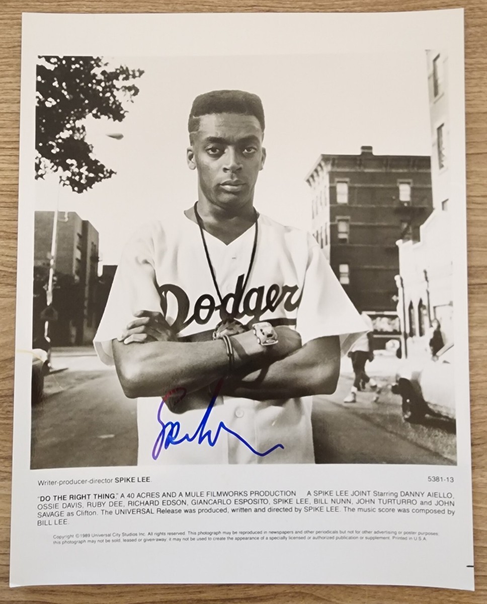 Spike Lee Signed Do The Right Thing 8x10 Promo Photo Director Hip