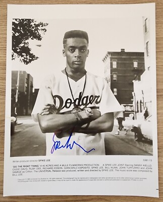 Spike Lee Signed Do The Right Thing 8x10 Promo Photo Director Hip