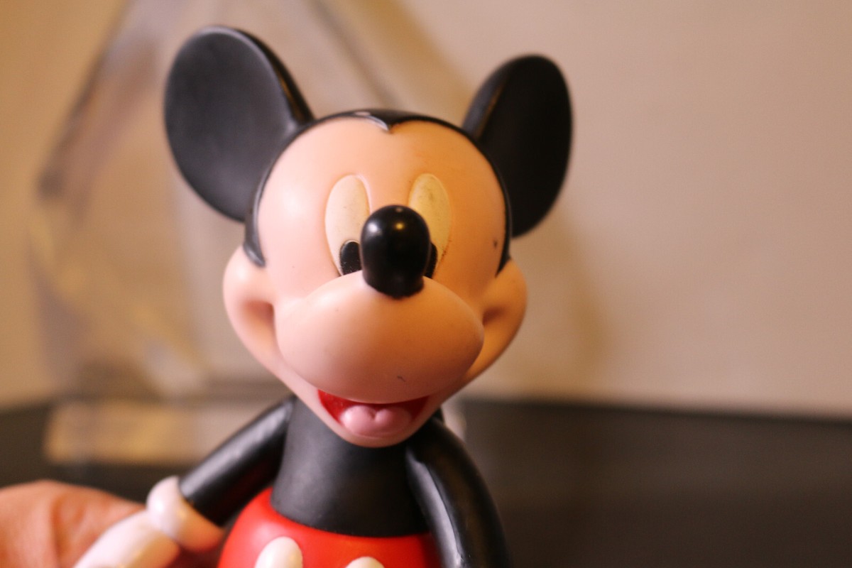 マロンMickey Mouse ヴィンテージ人形2体セット Walt Disney Mickey and Minnie Mouse Figures 7” Tall W548
