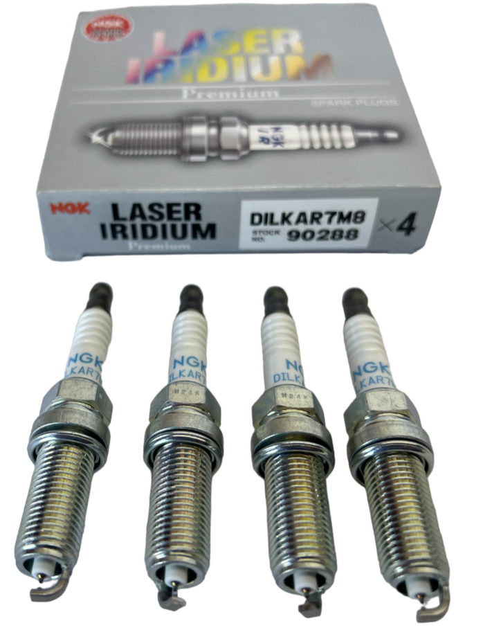 NGK 90288 DILKAR7M8 Laser Iridium Spark Plug Set of 4 FOR MAZDA 6