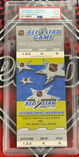 1999 NHL All-Star Game NA & World MVP Gretzky Full Ticket PSA 8 MK POP 1 Highest