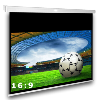 Avlux Beamer Heimkino Beamer Rolloleinwand 300 x 169 cm 16:9 FULL HD 3D VP24