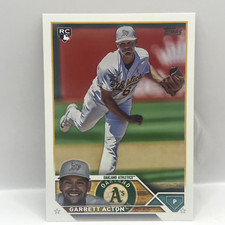 2023 Topps Update Series Baseball GArrett Acton Base RC US192 Oakland A's