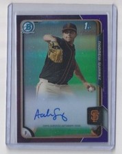ANDREW SUAREZ 2015 Bowman Chrome Draft Purple Refractor AUTO Rookie #/250