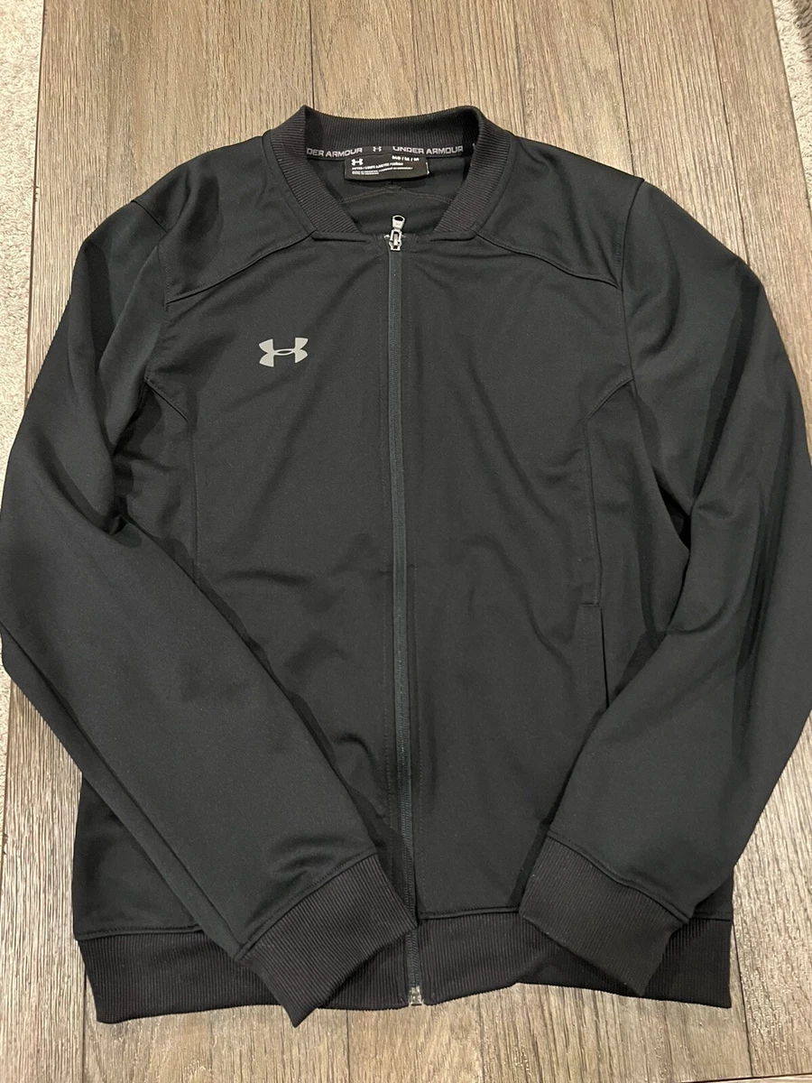 Under Armour Challenger II Fitted Black Track Jacket 1314556 Mens