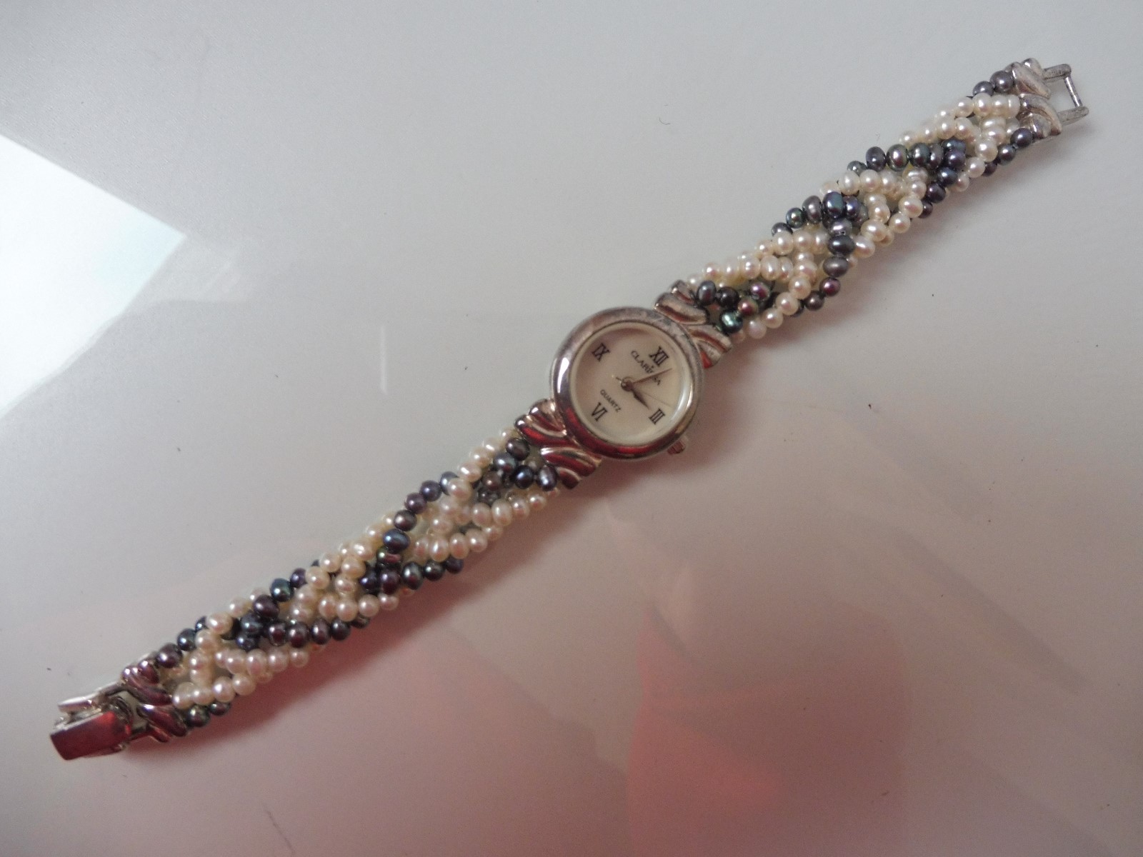 Classy Watch __Pearls__ 925 Silver__Clarissa_