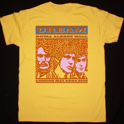 CREAM ROYAL ALBERT HALL Yellow Short Sleeve Cotton All Size Shirt QQ1330