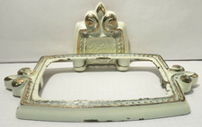 Vintage Amerock Bonaventure Collection Toothbrush Tumbler Brass - White