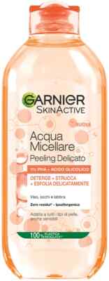GARNIER SKIN ACTIVE MIZELLENWASSER SANFTES GESICHTSPEELING 400ML REINIGT SCHMINK
