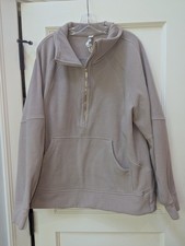 Lululemon Scuba Tumbled Fleece Funnel-Neck Half Zip Adaptive Pink/Gold XL/XXL