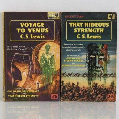 C.S. LEWIS Voyage to Venus, That Hideous Strength (Cosmic Trilogy 2-3) Pan SF