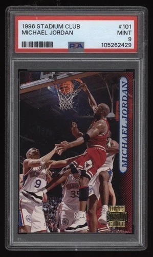 1996 Michael Jordan Stadium Club  PSA 9 Card# 101 Bulls