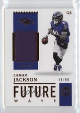 2020 Panini Encased Future Wave Materials 59/60 Lamar Jackson #FW-8 0d08