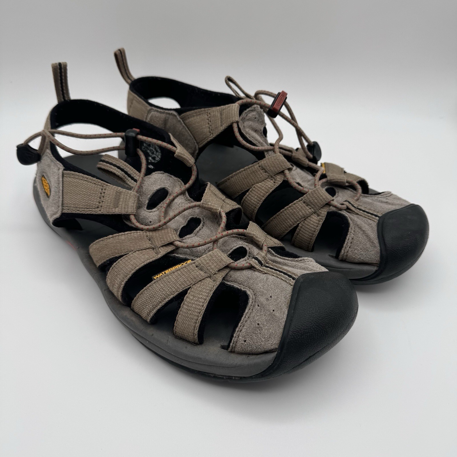 KEEN Uomo Tg 9.5M Drift Creek H2 Punta Chiusa Scarpe Acqua Sandali Impermeabili Marrone