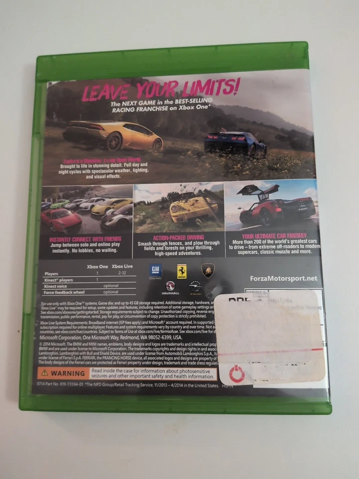 Videojuego de carreras Forza Horizon 2 (Xbox One, 2014) probado funcionando envío rápido  Foto 2 de 4
