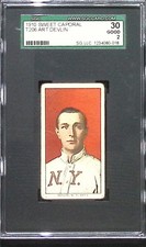 1910 T206 Art Devlin Sweet Caporal SGC 2 Baseball Card
