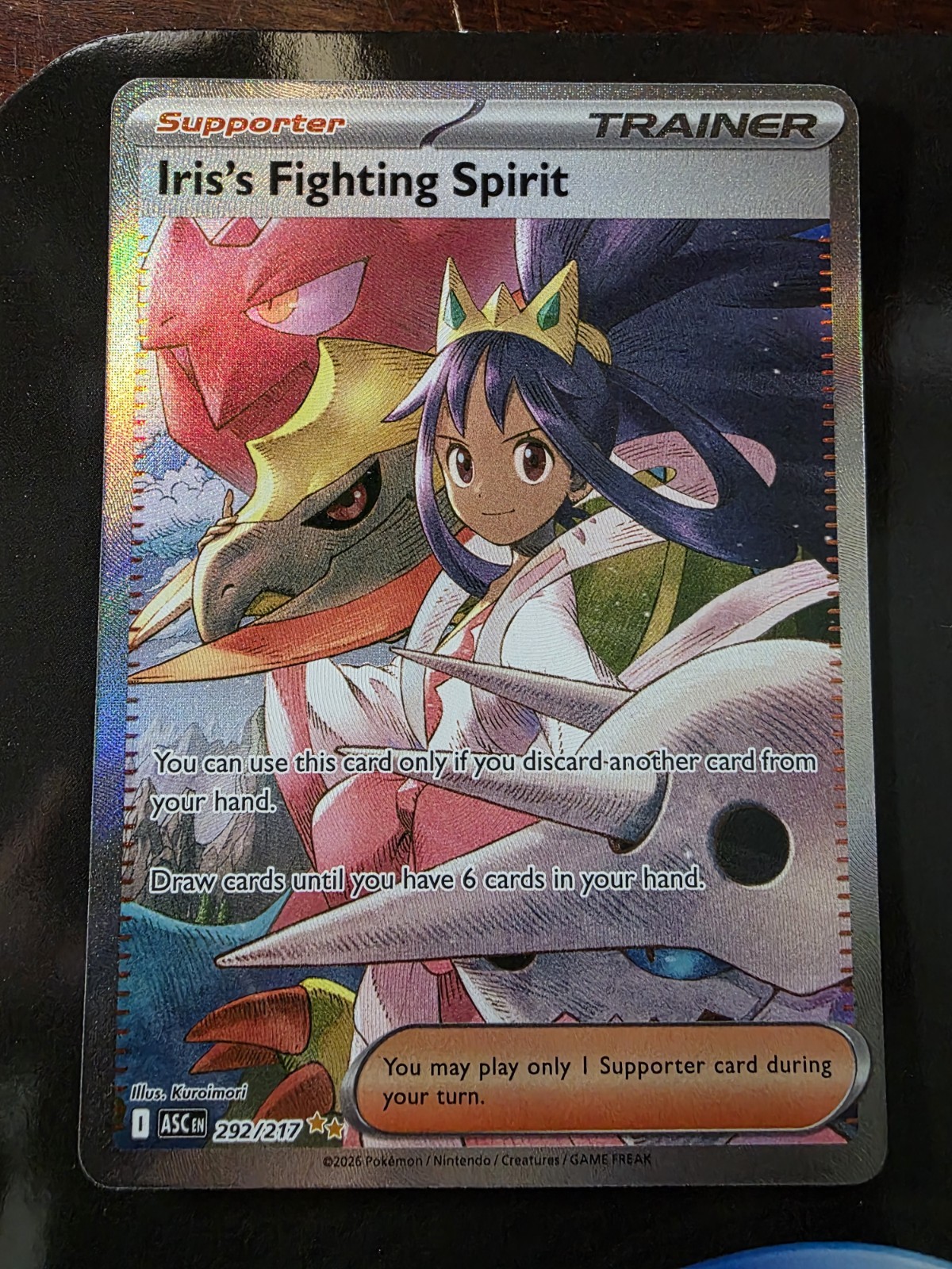 Iris's Fighting Spirit 292/217 Me: Ascended Heroes Holo