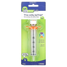 EZY DOSE Kids Baby Oral Syringe 10mL/2 TSP, True Easy Design, BPA Free NEW