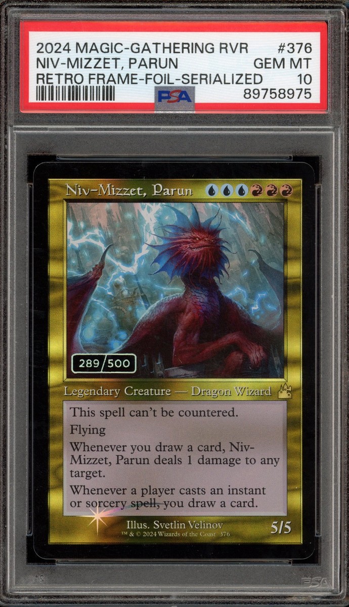 Magic MTG Niv-Mizzet Parun Retro Frame Foil Serialized 289/500