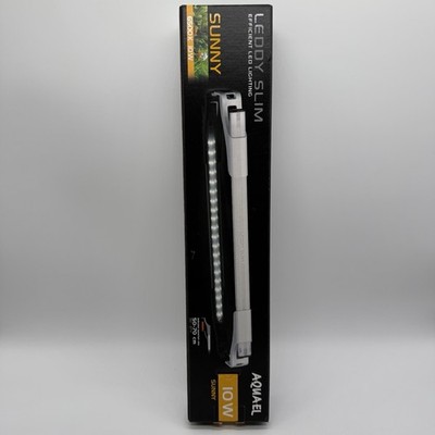 Leddy Slim Sunny Premium Aquarium Light 10W 20''-27.5'' White NIB