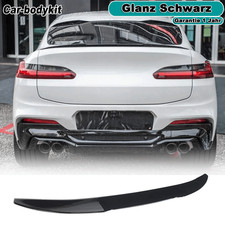Heckspoiler Heckflügel Kofferraum Schwarz Glanz Passt für BMW X4 G02 2017-2025