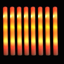 10-60pcs RGB LED Glow Foam Sticks Multi-Color Light Up Wand Wedding Party Decor