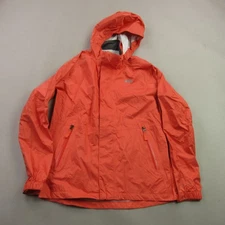 REI Jacket Girls Large Long Sleeve Pocket Lightweight Casual Orange Hooded 14-16