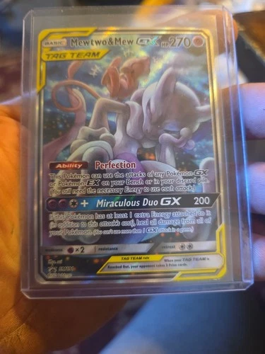 Mewtwo & Mew GX Tag Team SM191 Holo Black Star Promo Pokemon TCG