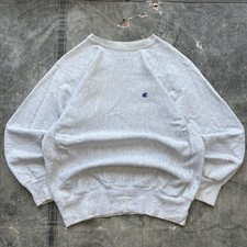 Vintage 90s Blank Gray Champion Reverse Weave Sweatshirt