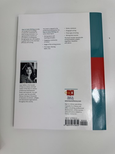 Keys to Literacy - Keys to Early Writing by Joan Sedita - Unused - Picture 2 of 2