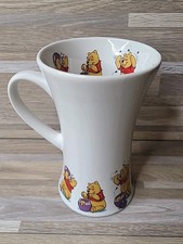 Disney Store Winnie the Pooh Tall Coffee Mug Cup 6" Tall Honey Pot Bee's
