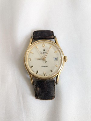 767064/BULOVA BVC301 自動巻き腕時計 ブローバ クラシック BVC301 ネイビー文字盤 21石自動巻 USED