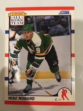 Mike Modano ROOKIE CARD 1990-91 Score - All Rookie Team #327 