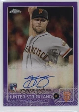 2015 Topps Chrome Rookie Purple Refractor /250 Hunter Strickland #AR-HS Auto RC