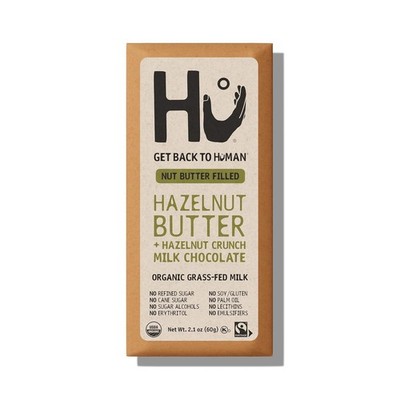 Hu Kitchen Organic Hazelnut Butter Crunch Milk Chocolate Bar,  2.1 oz