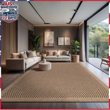 CAMILSON Easy Jute Rug 9x12 Indoor Outdoor Ar...